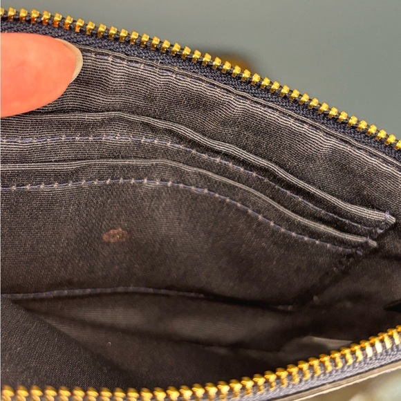 Coach Small Corner Zip Wristlet  (4 x 6) - Dark Navy Blue ~ F58032 - Picture 7 of 7